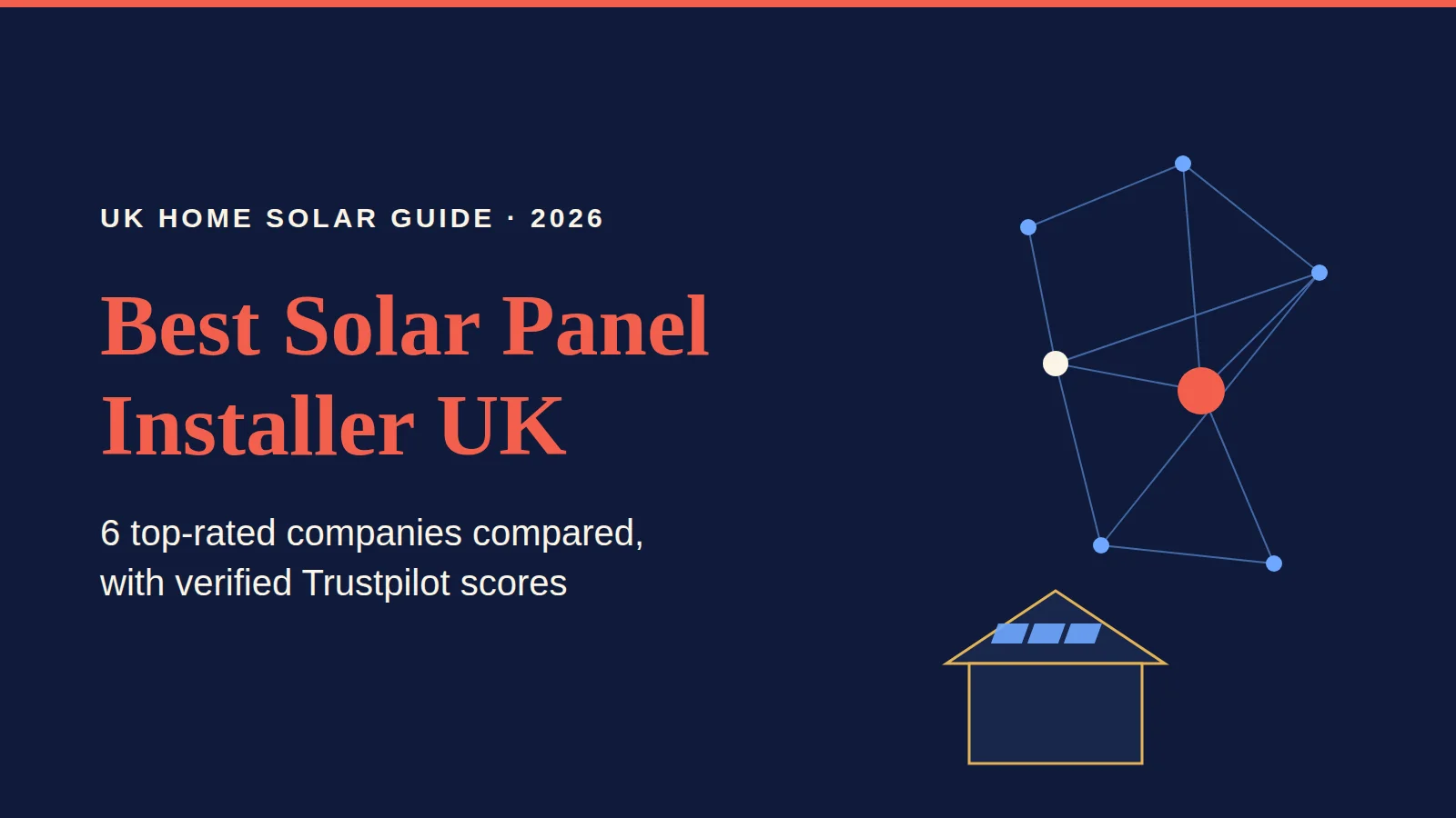 Best solar panel installer UK 2026: 6 top-rated companies compared with verified Trustpilot scores